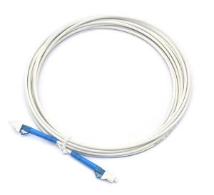 Wholesale Low Insertion Loss LC Patch Cord Fiber Cable Duplex Simplex White Color Jacket Bluish Connector from china suppliers