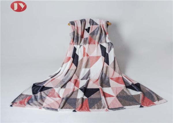 100% Polyester Fleece Blanket Microfiber Knitted Super Soft Nordic Printed