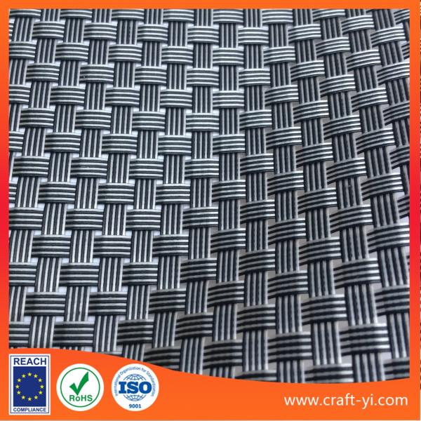 Chequered With Black And White 8x8 Textilene Mesh Weave Fabric Dull Polish Pvc Coated Mesh Fabric