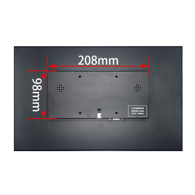 15.6-inch HDMI LCD Portable Monitor HD Resolution 1920*1080 dots for Industrial Control Security Surveillance