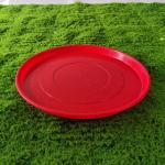 Lightweight Red Circular Poultry Feeding Tray Durability for Farms/ Retail