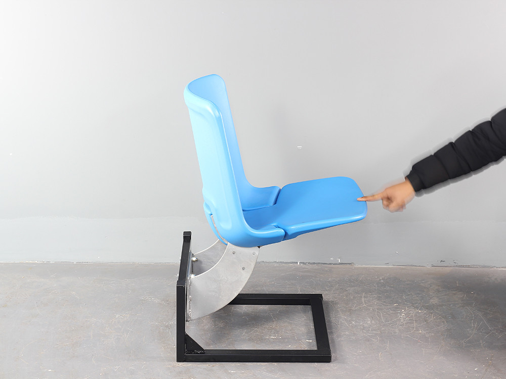 Auto Tip-Up Plastic Foldable Stadium Chair For Arena