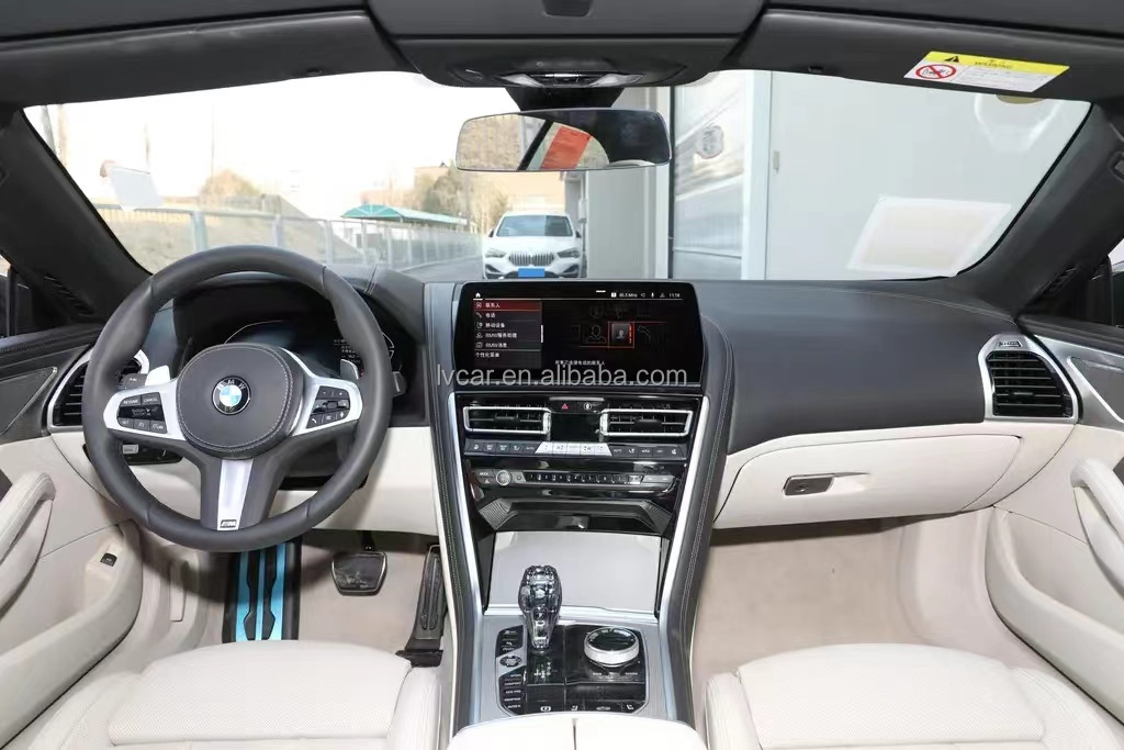 BMW 840i High Horsepower Rear Wheel Drive Convertible Sports Car with 360° Rear Camera