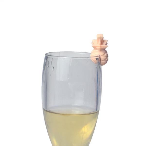 Animal Pattern Shape Silicone Wine Glass Charms Eco Friendly Customized Logo