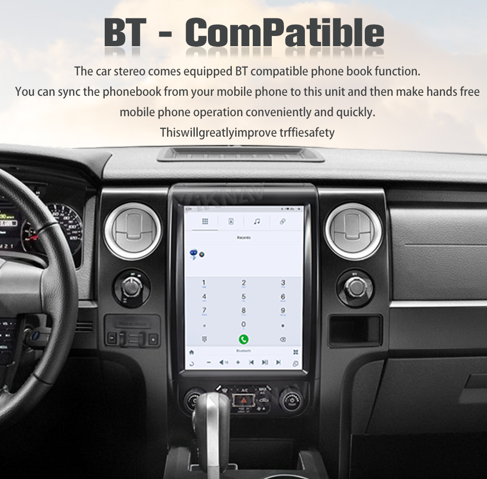 12.1 Inch Touch Screen Car Radio For Ford F150 2013 - 2014 Android 11
