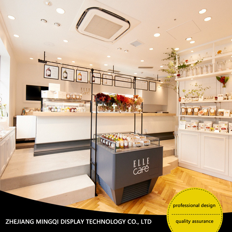 Bulk Dry Bakery Display Case , Wooden Display Cabinet Secure Big Capacity
