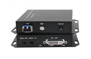 Wholesale DVI Fiber Optic Extender | 20km 1080p@60Hz Transmission | DVI-D Dual Link from china suppliers
