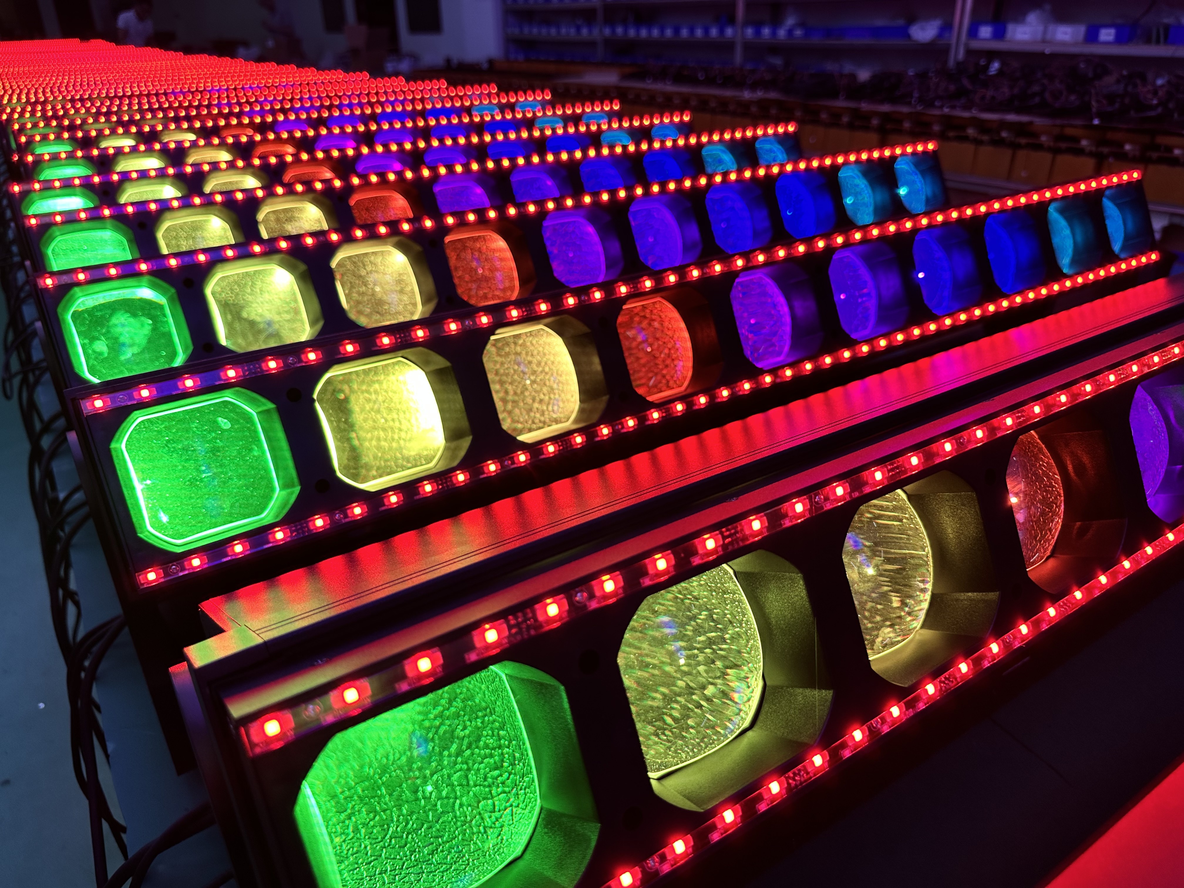 10pcs 60w Rgbw 4in1 Led Pixel Bar Dmx Zoom Matrix Stage Wash Beam Moving Head Strobe Bar Lights For Dj Nightclub Events