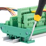 60 ways Terminal Blocks Connection Wiring Plate Distribution Board Din Rail