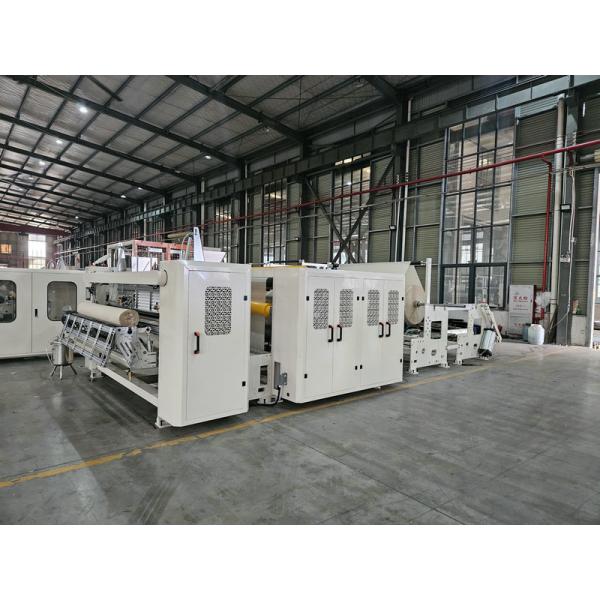 Newest double perforating blade toilet paper/maxi towel roll rewinding machine