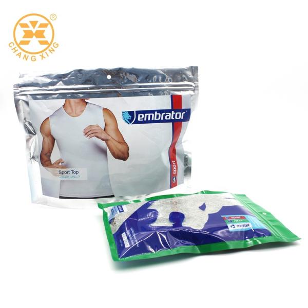 200 Microns Ziplockk Garment Packaging Bag Mylar Plastic Packaging Bags For
