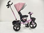 Red 3-Wheel Child Tricycle With Steel Handlebar And Plastic Seat Baby Carriage