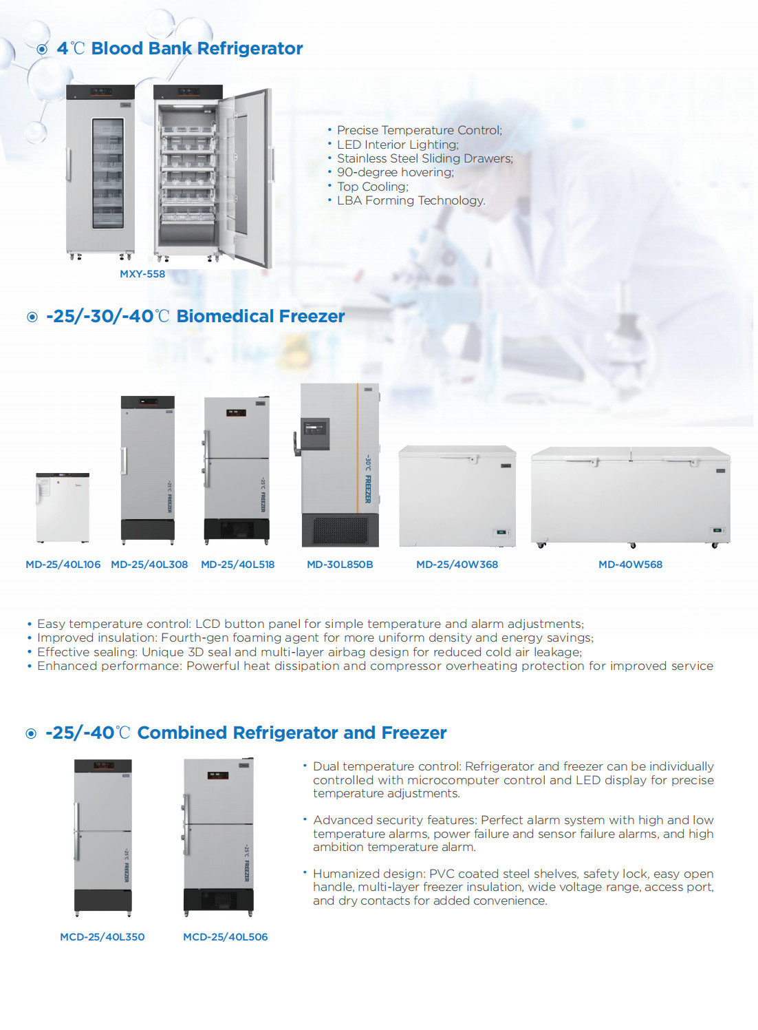MCB-1640VA Custom Class 100 Clean Bench Corrosion Resistant Midea Vertical Laminar Flow Hood Cleaning
