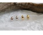 Lanciashow 925 Sterling Silver Jewelry High Polished Teardrop Earrings Stud