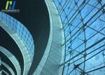 ROHS ISO9001 Tempered Curved Hot Bending Glass For Revolving Doors