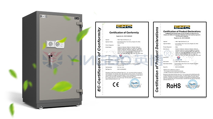Durable Solid Steel Fireproof Safe Box Patented Certificates