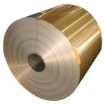 Golden Epoxy & Hydrophilic Coated Aluminium Fins Alooy 8079 Temper O 0.2MM With