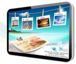 Ultra Slim 18.5 Inch Stand Alone Digital LCD Screen Signage / Airport LCD