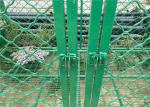 PVC Dog Fence /DIY Box Kennel Dog Pet Chain Link Metal Dog Kennel with Roof