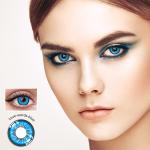 Oem Lime Green Werewolf Contact Lenses 14.5mm For Dark Eyes