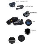 European Standard Genuine Leather Waterproof Men Industrial Steel Toe Work And