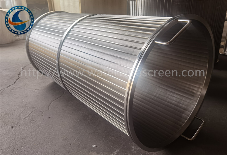 490mm Stainless Steel 316l Wedge Wire Filter Screen Basket For Scraper Filters