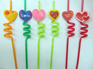 Wholesale Disposables plastic drinking Straws Creative Arts Assorted Colors from china suppliers