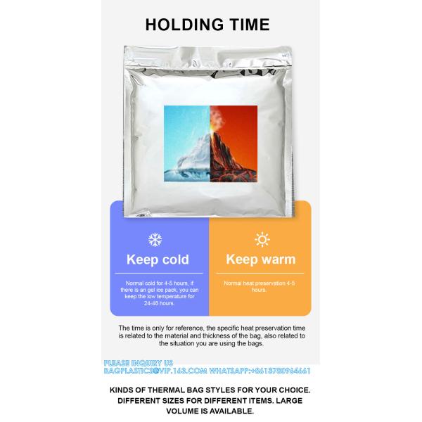 9 X 12 Inch Disposable Metallic Aluminium Foil Hot Cold Thermal Insulated Bubble Cooler Mailers Envelope