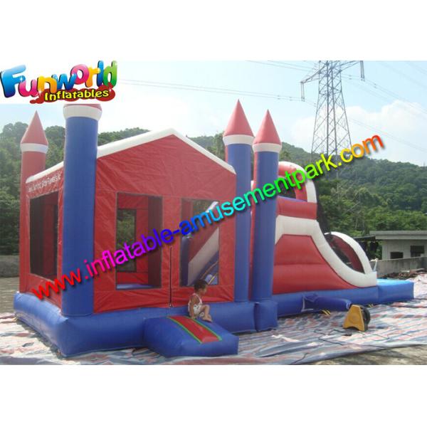 Factory Price inflatable bouncer slide PVC Tarpualin , Water - Proof Kids Bounce Combo
