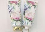 Diameter 50 Seamless Plastic Cosmetic Packaging Tube With Gold Hexagonal Cap