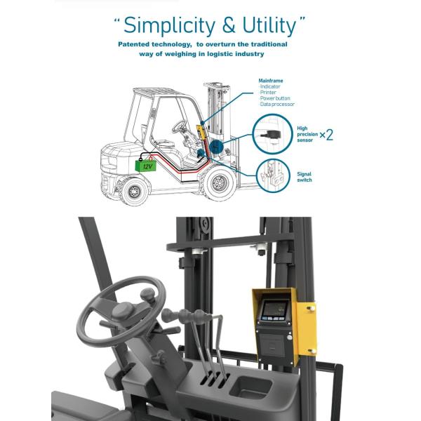 Aida Factory Sales Cheap Lithium Battery Forklift Scale