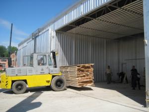 Wholesale CE Approved Eco Friendly Wood Drying Kiln Kits 6.6 Meter External Depth from china suppliers