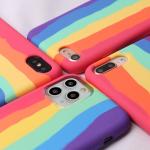 Rainbow Cell Phone Protective Covers For IPhone 12 Pro Max 11 7 8 Plus Mini XS