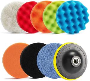 Wholesale 11pcs 5 Inch Polishing Pad Set For Angle Grinder 12.7cm Car Cleaning from china suppliers