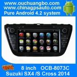 Ouchuangbo Pure Android 4.2 DVD Player for Suzuki SX4 S Cross 2014 with GPS Navi