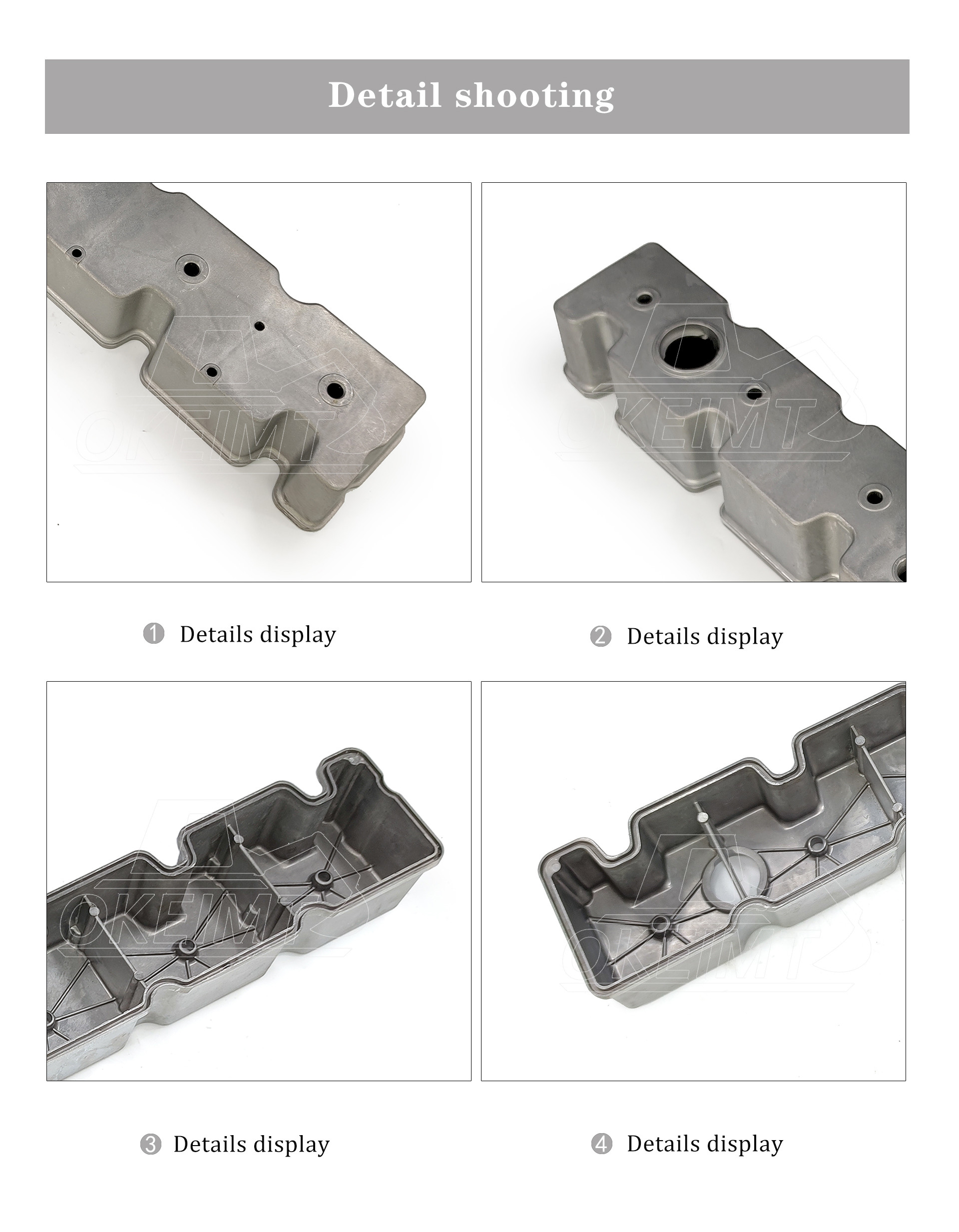 6CT8.3 Engine Cummins Valve Cover C3930903 Billet Aluminum