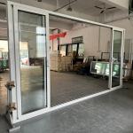 Partition Aluminium Sliding Glass Doors CE Customized Glass Aluminium Framed