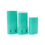 Industrial Cosmetic Oval Lotion Bar Stick Refillable Plastic Purple Lipbalm Tube