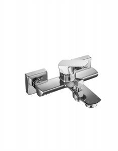 China Brass Wall Mounted Shower Mixer Taps Faucet Polished With Adjustable Temperature T8031 on sale