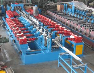 4mm Thickness Galvanized Steel C Z Purlin Roll Forming Machine with Gearbox transmission 17 steps of forming