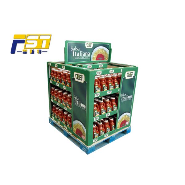Oil Coating PDQ Pallet Display Convenient Bumping - Proof For Cleaning Products
