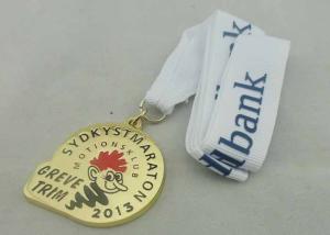 Wholesale Maraton Sport Enamel Medal Zinc Alloy Ribbons , Customized from china suppliers