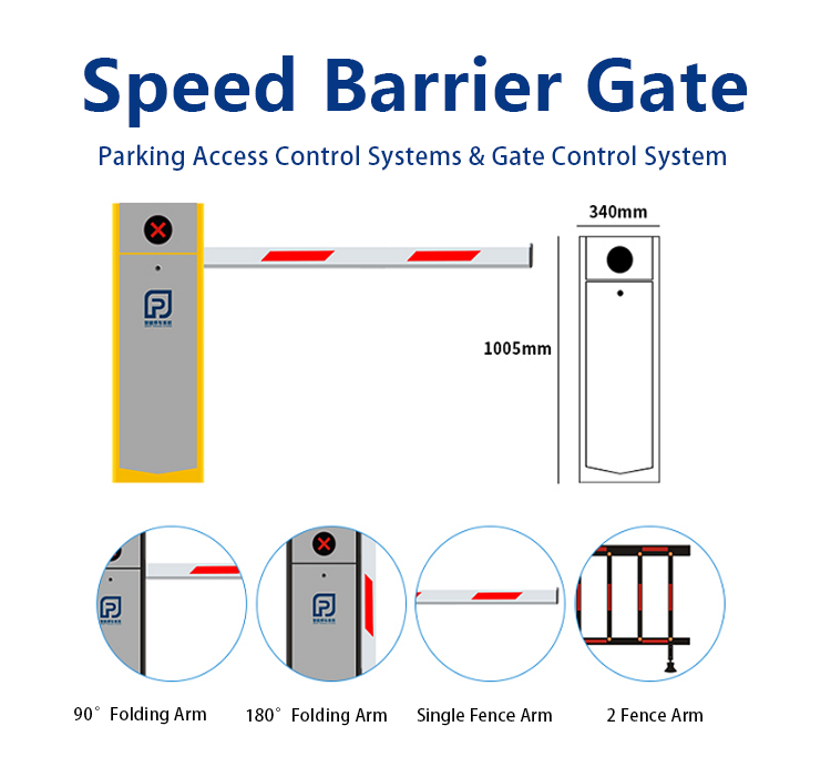RFID Automatic Parking Barrier Gate LPR Parking Garage Barrier Gate