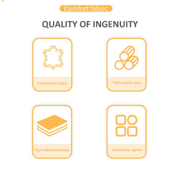 Folding Fabric Modular Sectional Sofa Multifunctional 230x210x90CM