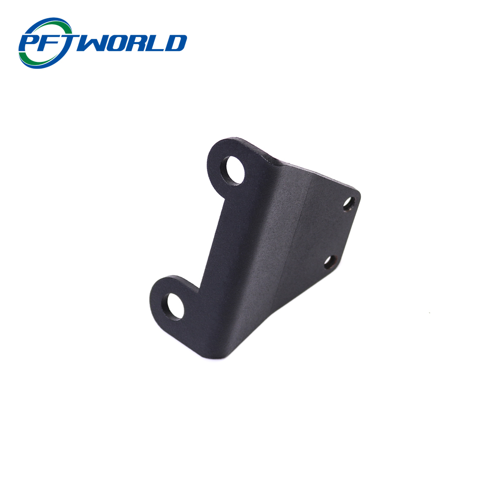 Black Bracket Sheet Metal Bending Parts Powder Coating OEM ODM Custom Size