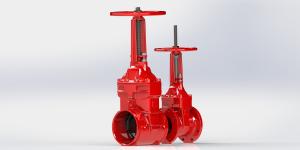 Wholesale EY3000 Epoxy Coated Rising Stem UL FM Gate Valve For Fire Protection Service from china suppliers