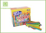 Education DIY Lollipop Natural Wood Sticks , Colored Popsicle Sticks 150 / 200mm