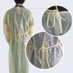 PPE Disposable Waterproof Protective Isolation Gown 25gsm PP Non Woven Isolation