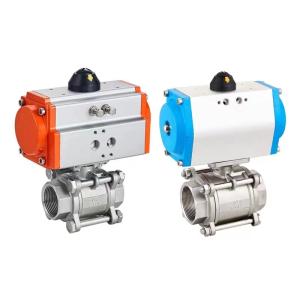 Wholesale Q611F-16P 2 Way 3 PC Air Control Pneumatic Actuator Ball Valve Perfect for Industrial from china suppliers