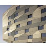 Construction Waterproof Exterior Wall , Aluminum Double Glass Curtain Wall
